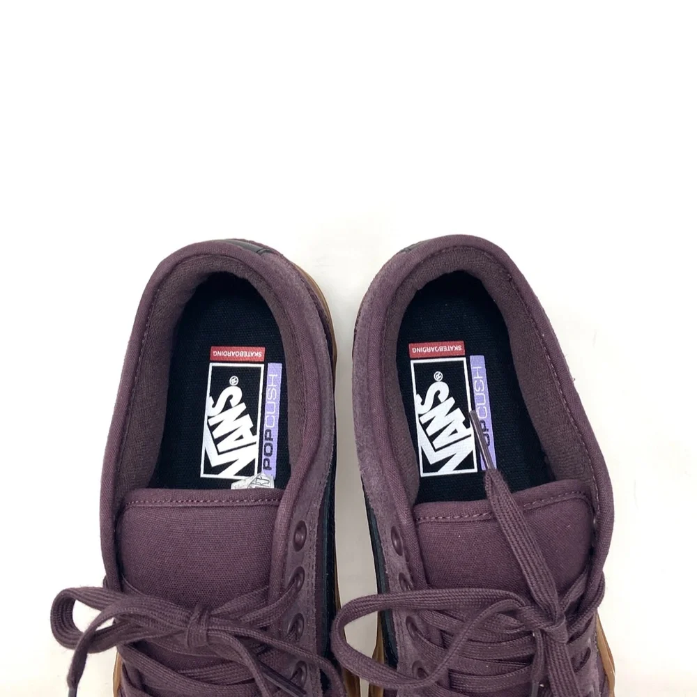 VANS Chukka Low Sidestripe Canvas Suede Wine Gum Women's Shoes Skate VN0A5KQZK10 - Picture 6 of 10